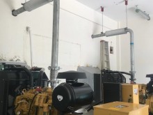 航天福湘-2台卡特彼勒原装进口发电机组交付机场用户