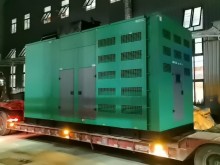 航天福湘1000kw静音箱发电机组交付客户